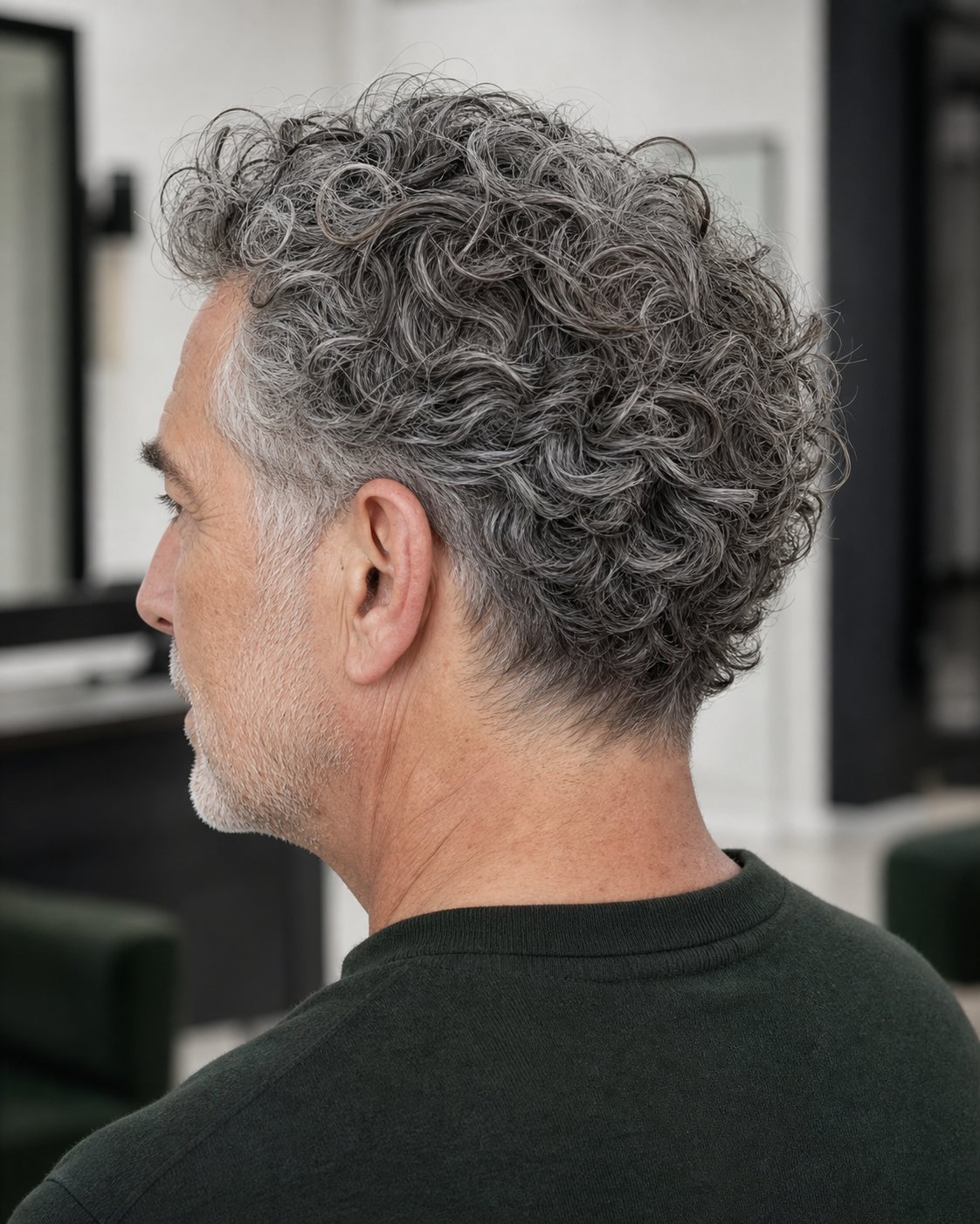 Curly taper hairstyle reference