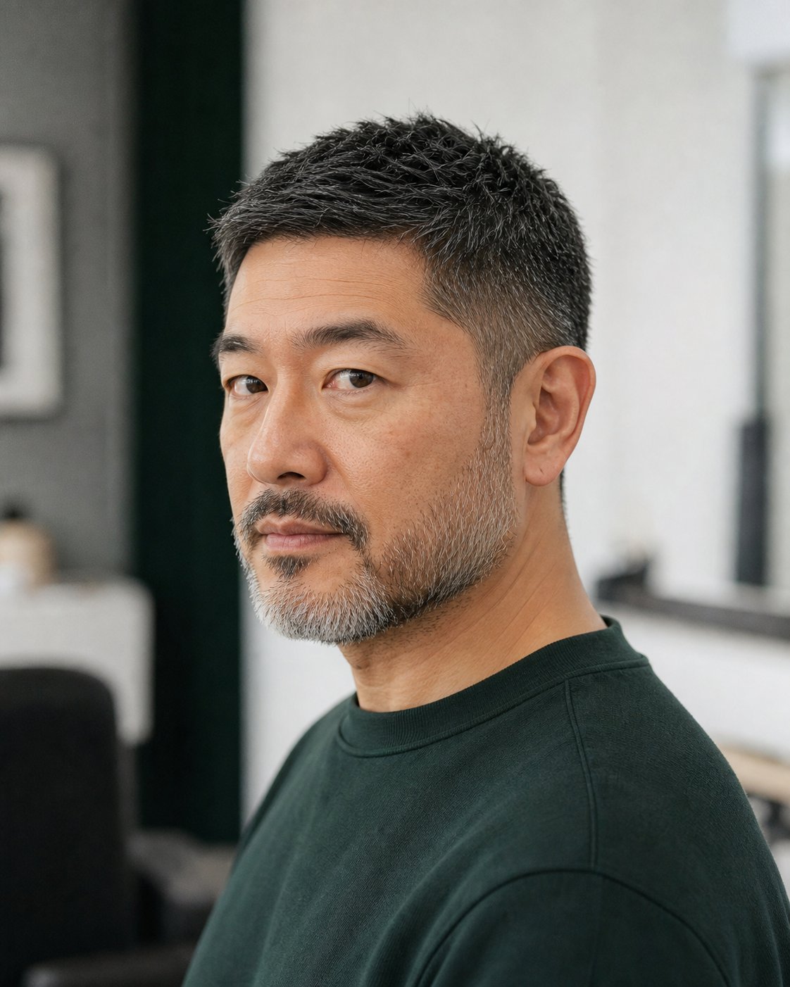 Close-crop and beard style reference